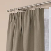 shumee Super zatemnitvena gotova zavesa, sivo-bež, gladka, 140x250 cm