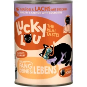 Lucky Lou Life Stage mačja hrana Adult - perutnina in losos - 400 g