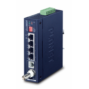 IP30 Industrial Gigabit Ethern - Network transmitter & receiver - 1200 m - IEEE 802.3 - IEEE 802.3ab - IEEE 802.3u - Blue - Metal - 0.4 A