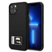 Karl Lagerfeld Etui Karl Lagerfeld Ikonik Patch za iPhone 13 - črno