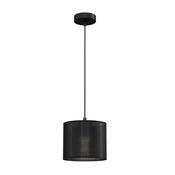 Luster na sajli LOFT SHADE 1xE27/60W/230V precnik 18 cm crn