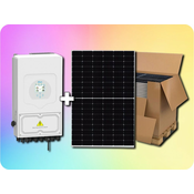 SET sončnih celic 9,9 kW + razsmernik 10kW HYBRID z dotikom z LCD zaslonom (22 kos MONO solarni panelov vsak po 450W)