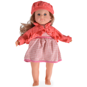 Lutka Moni Toys - S ružicastom haljinom, prslukom i šeširom, 46 cm