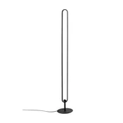 Mat črna kovinska LED zatemnitvena stoječa svetilka (višina 130 cm) Loop – Ellos Home