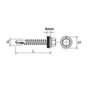 shumee IMPAX SAMOVRTALNI VIJAK Z EPDM POCINKANIM 5,5*75MM #5MM - 63531 5,5*75