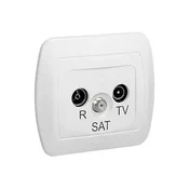 RTV-SAT vtičnica AAS/11 Chord bela