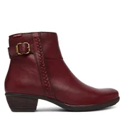 Škornji Pikolinos Utiel W7P-8501 Bordo rdeča