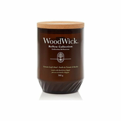 Woodwick Dišeča sveča ReNew velik kozarec Tomato Leaf & Basil 368 g