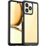 GS Ovitek za Realme C51 Fusion Hybrid, prozoren/črn