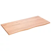 Kupaonska radna ploca svjetlosmeda 100x50x2 cm tretirano drvo