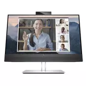 HP E24mv G4 60,5 cm (23.8) 1920 x 1080 pikseli Full HD Crno, Srebro (169L0AA)