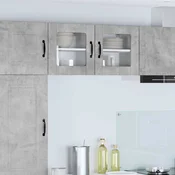 vidaXL Stenska kuhinjska omarica 2 pcs Betonsko siva 40 x 31 x 40 cm