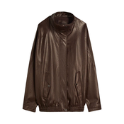 Bershka Prehodna jakna temno rjava