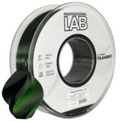 Professional Lab 5x Silk PLA Dvojna Barva črna zelena filament 1.75mm - Professional Lab Sijajni Filament za 3D Tisk (1kg Kolut)