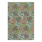 Mentol zeleni rucno raden vunen tepih 120x170 cm Emilia Floral – Flair Rugs