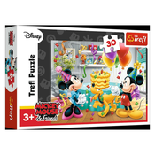 TREFL puzzle: 30 kom - Minnie i Mickey / Rodendanska torta