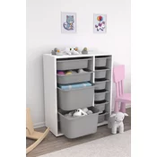 HANAH HOME Višenamenska polica Zen 2D2K6U White Grey v2
