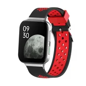 Infostyle KINOEHOO pašček za OPPO Watch 2 – silikonski športni pašček | črno-rdeča