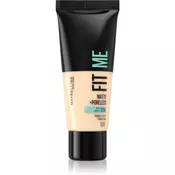 Maybelline Fit Me! Matte+Poreless matirajoči tekoči puder za normalno in mastno kožo odtenek 100 30 ml