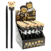 Gel/radirka JUNIOR Nandy Graffiti Bear 0,5 mm - modro polnilo (mešanica/cena 1 kos)