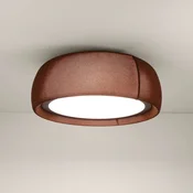 LEDS-C4 LED stropna svetilka Gong, rjava, 3.000 K, O 61,2 cm - Dnevna soba/jedilnica - Sodobni - Tkanine/tekstil