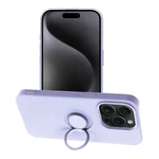 OEM Silikonski ovitek za iPhone 15 PRO z obročkom, vijoličen