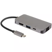 MicroConnect USB-C - USB 3.0 A RJ45 HDMI USB-C