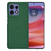 Trden TPU ovitek Techsuit Carbonite FiberShell za Motorola Edge 50 Pro - green