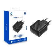 Stenski 45W polnilec Lito LC22 2x USB-C, GaN - black