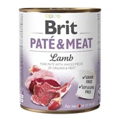 BRIT Paté & Meat with lamb - mokra pasja hrana 800g