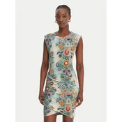 Just Cavalli Vsakodnevna obleka 80PAOE04 CJ112 Pisana Slim Fit