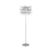 Globo 64138SS - Podna lampa QUEENA 5xE14/40W/230V srebrna