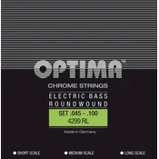 OPTIMA 4119L 45-100 short scale strune za bas kitaro