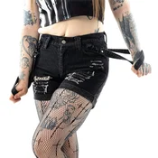 Ženske kratke hlače (jeans) VIXXSIN - TATIANA - BLACK STONEWASH - SH-TATI-BST