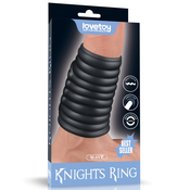 LoveToy Vibrating Wave Knights Ring Black
