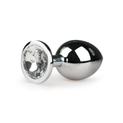 Anal Collection - Metal Butt Plug No. 2 Silver - Transparent