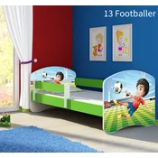 Djecji krevet ACMA s motivom, bocna zelena 180x80 cm 13 Footballer