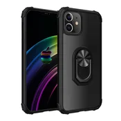 Overboard Hibridni ovitek z obročem za iPhone 12 Pro Max, črne barve