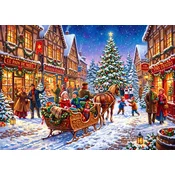 BlueBird - Puzzle Božič v središču vasi - 500 kosov