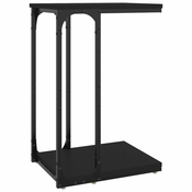 Bocni stolic crni 40x30x60 cm od konstruiranog drva