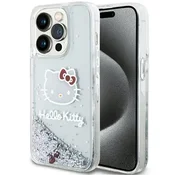 HELLO KITTY Hello Kitty Liquid Glitter Charms Kitty Head - Ohišje za iPhone 14 Pro (srebrno)