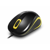 Crono CM643Y - opticki miš, USB, crno + žuto