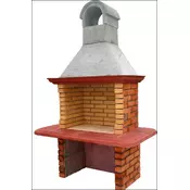VRTNI KAMIN S STARO + ŠAMOTNO OPEKO (Kurišee) 80x54cm