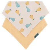 PETITE&MARS Slinček bandana Luke 2 kos Beige Pears&Intense Ochre 3m+