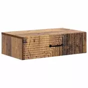 vidaXL Stenska stranska miza Star les 59 x 34,5 x 17 cm Inženirski les