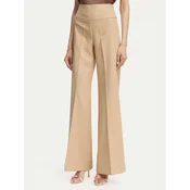 ACCESS FASHION Hlače iz tkanine 63-5022-135 Bež Flare Fit