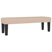 Vidaxl Klop kapučino 100x30x30 cm umetno usnje