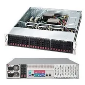 Supermicro CSE-216BE2C-R920LPB barebone poslužitelj Stalak (2U) Crno, Srebro