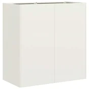 Vidaxl Sadilnik Bela 80x40x80 cm Hladno valjano jeklo