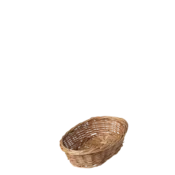 Ovalna pletena košara za kruh 28 x 22 x 8 cm — Flow Wicker - 593681